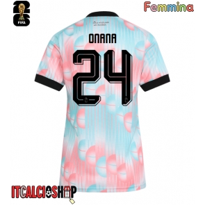 Belgio Amadou Onana #24 Seconda Maglia Femmina Mondiali 2026 Manica Corta